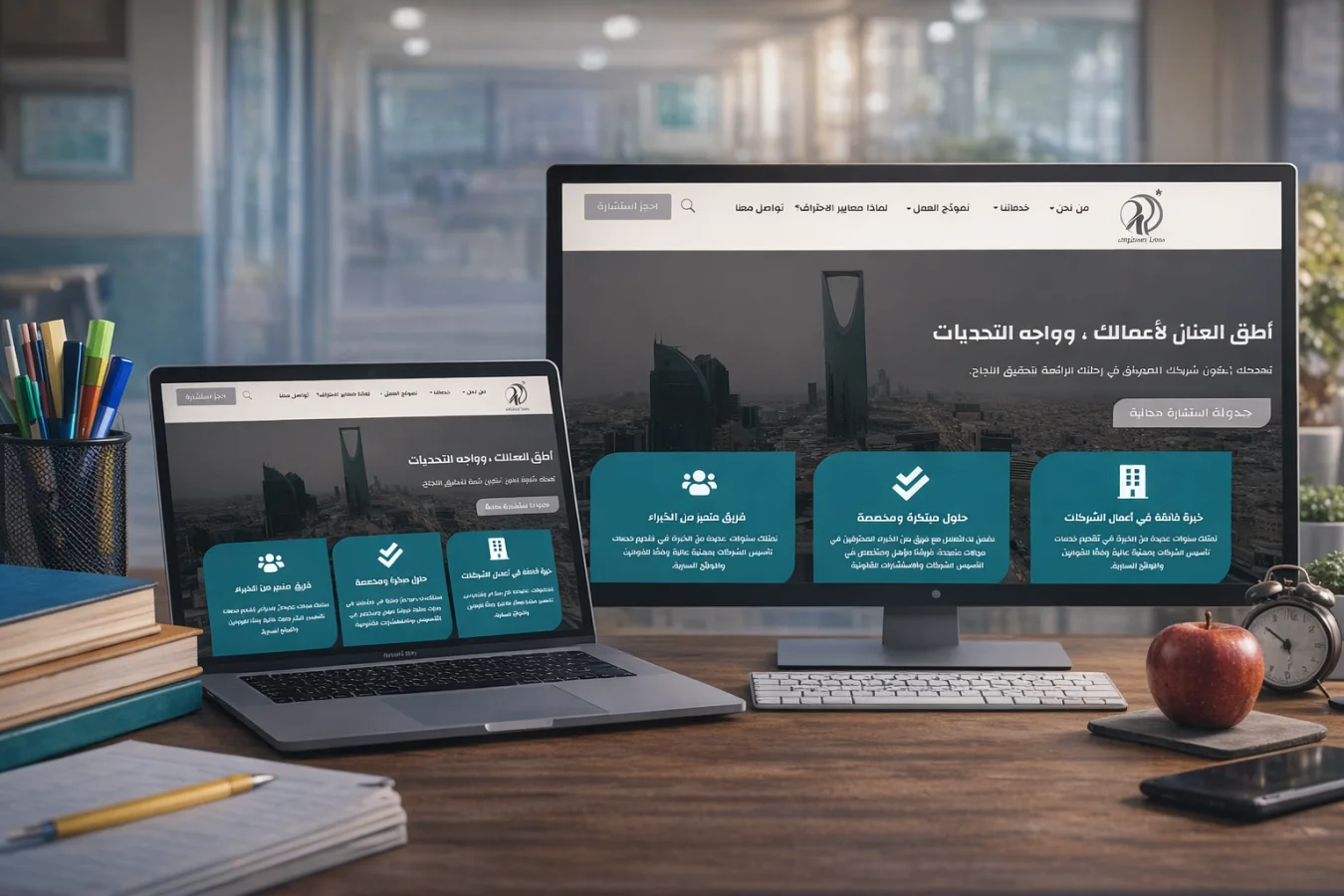 تصميم موقع شركة معايير الاحتراف